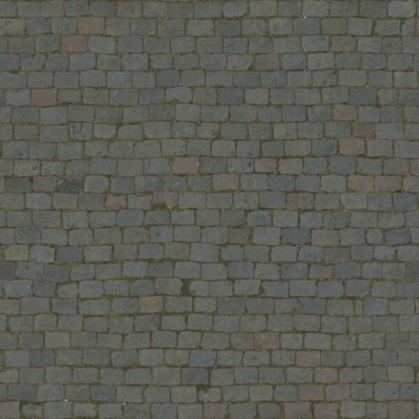 3D Scanned Cobblestone Floor - 3x3 meters