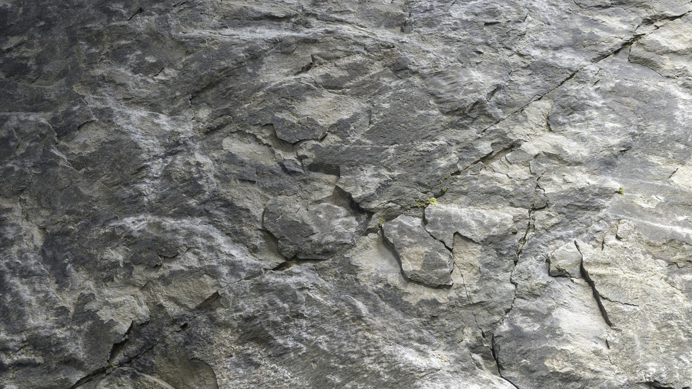 3D Scanned Rock Surface - 2x2 meters