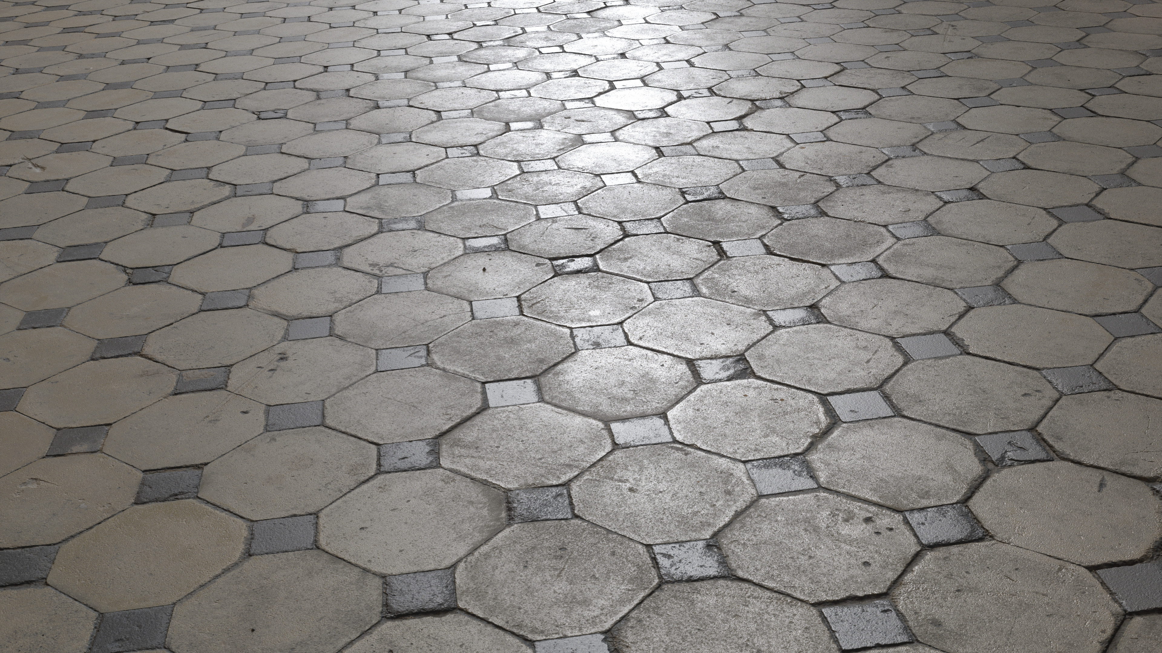 3d Scanned Floor Tiles 2x2 Meters