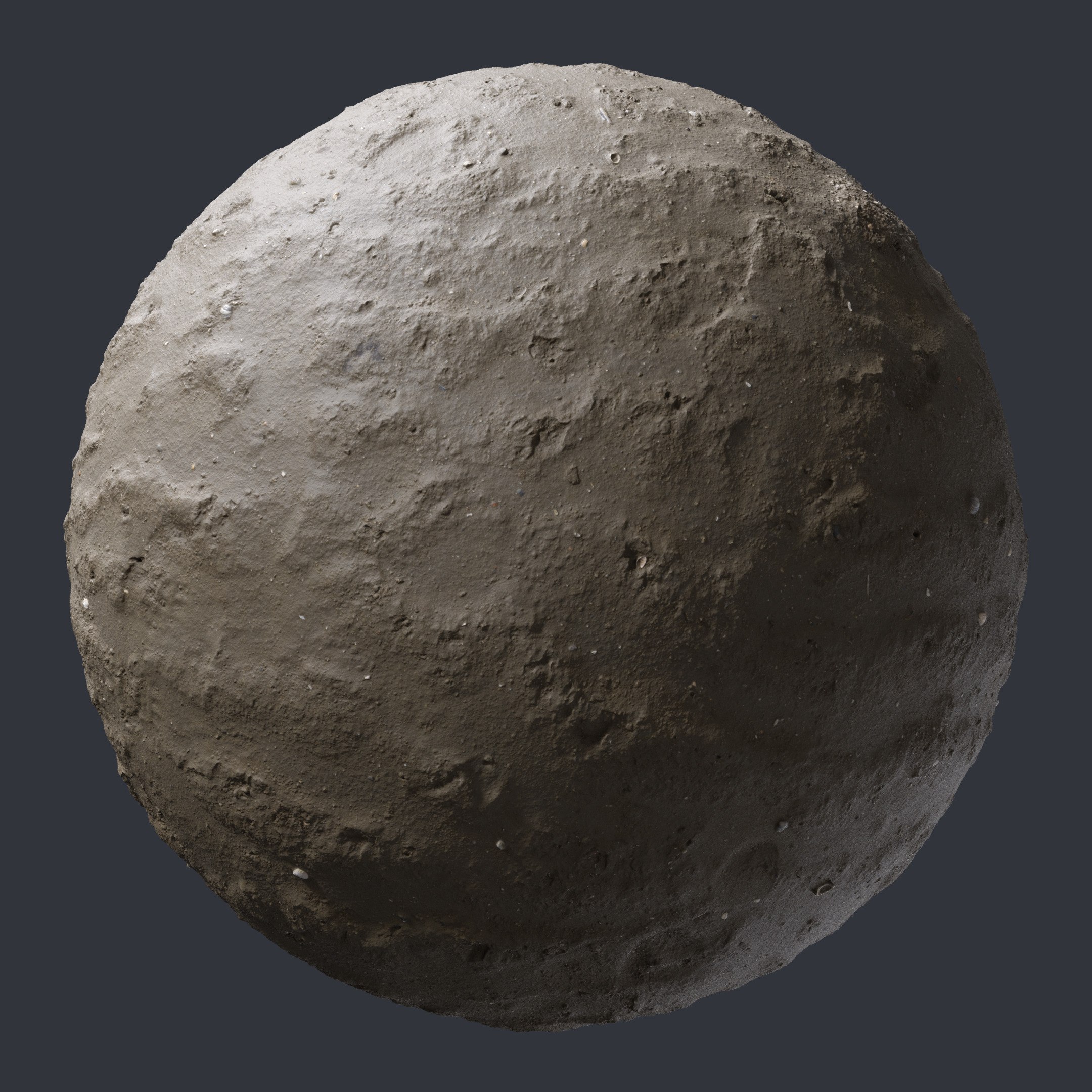 3D Scanned Muddy Sand 3 - 3x3 meters