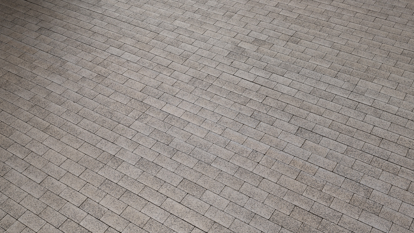 3D Scanned Bitumen Cobblestone - 3x3 meters