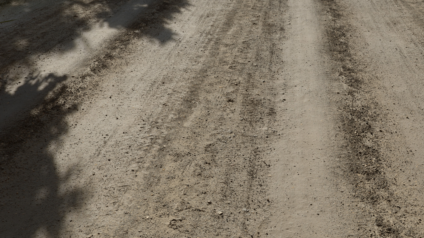 3D Scanned Gravel Dirt Road - 3x3 meters