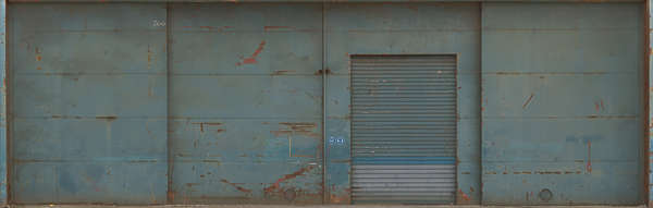 DoorsMetalBig0306 - Free Background Texture - metal door big warehouse