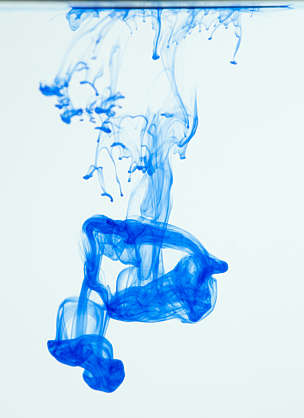 InkDrop0012 - Free Background Texture - ink single drop fluid blue white