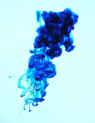 InkDrop0024 - Free Background Texture - ink fluid single drop blue