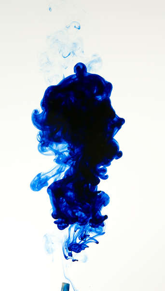 InkDrop0027 - Free Background Texture - ink fluid single drop blue