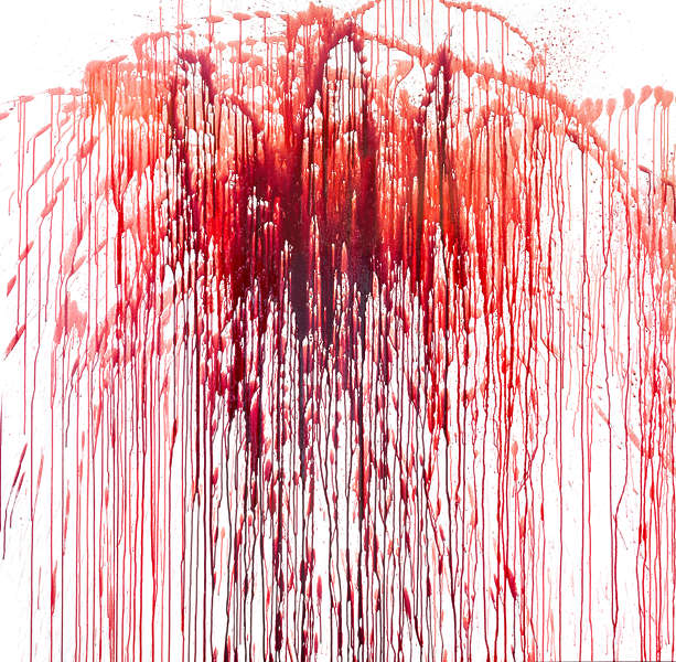 SplatterLeaking0064 - Free Background Texture - blood leaking splatter red