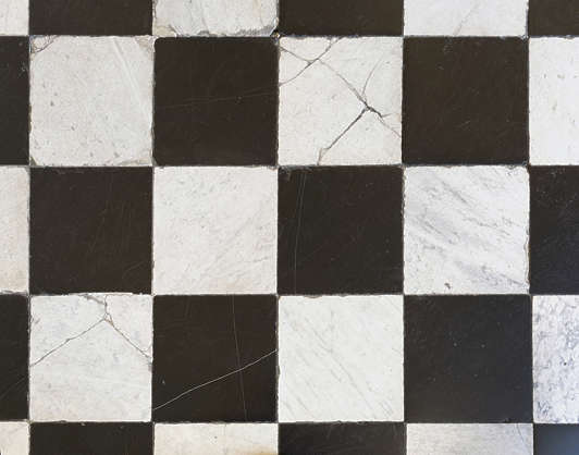 checkerboard floor tile