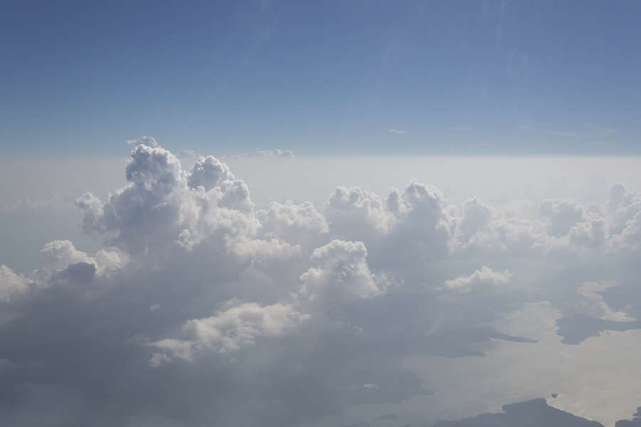 Aerials0090 - Free Background Texture - aerial sky clouds sea ...