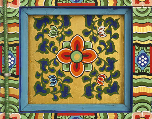 OrientalMurals0010 - Free Background Texture - south korea ornament ...