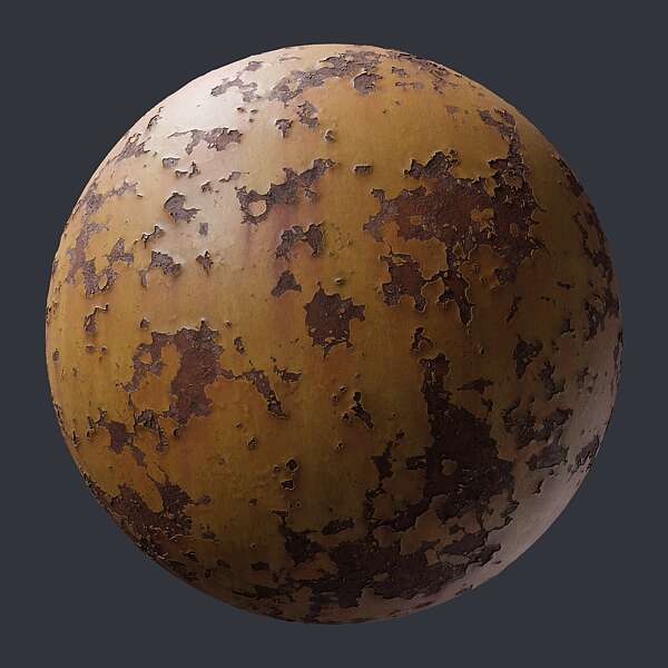 Rusted Paint Metal Surface - PBR0494