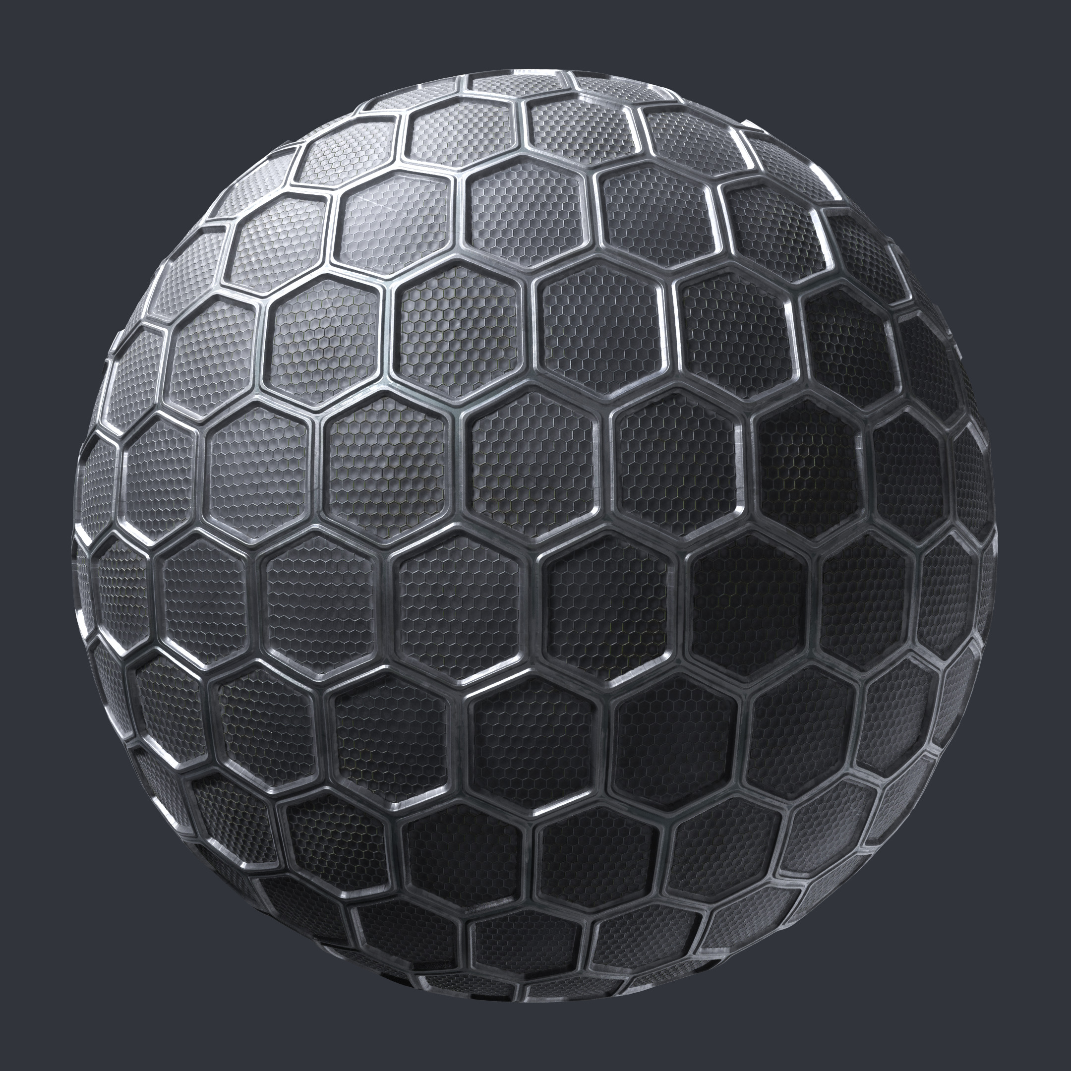 Sci-fi Hexagon Pattern - PBR0348