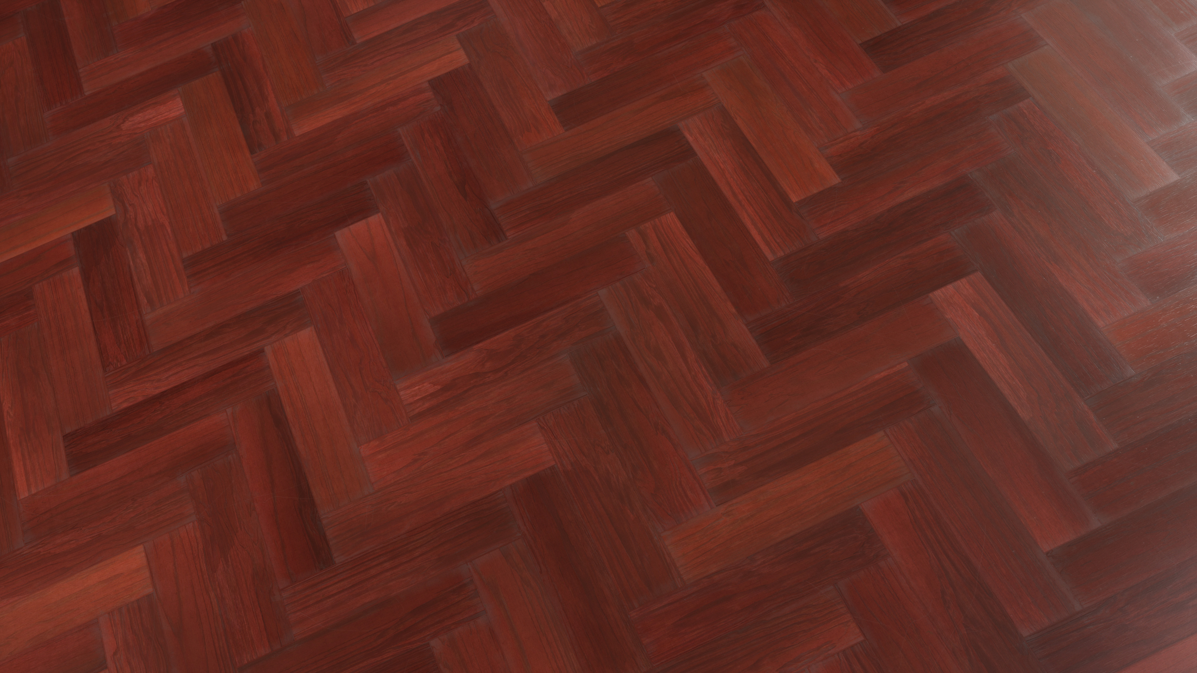 Herringbone Parquet Mahogany Floor Pbr0379