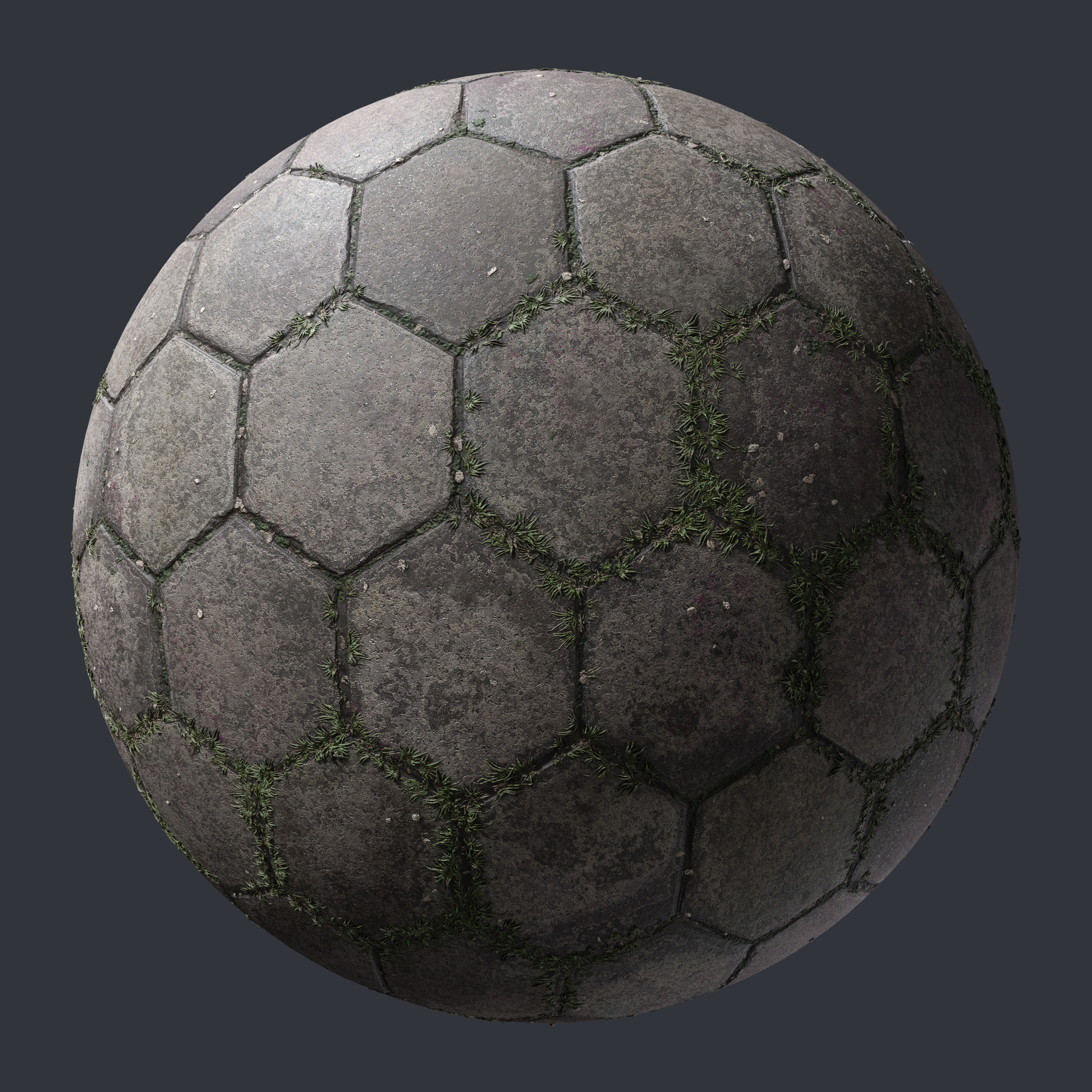 Concrete Hexagon Pavement - PBR0535