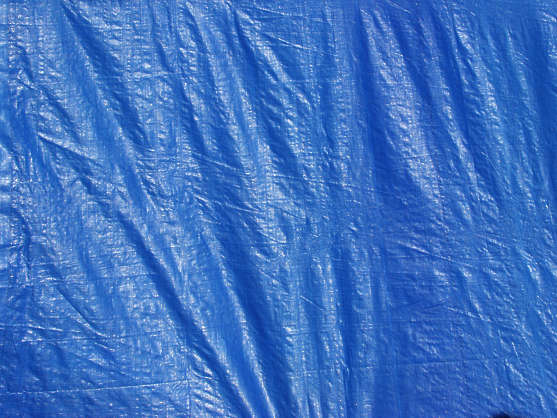 blue plastic wrap