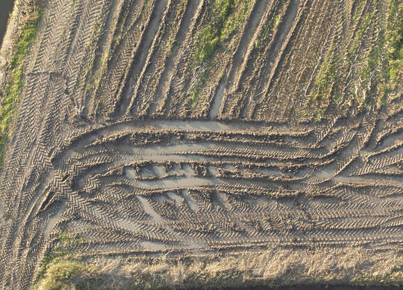 RoadsDirt0067 - Free Background Texture - aerial road mud muddy track ...