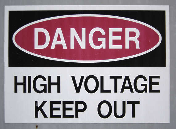 SignsElectricity0018 - Free Background Texture - sign warning high ...