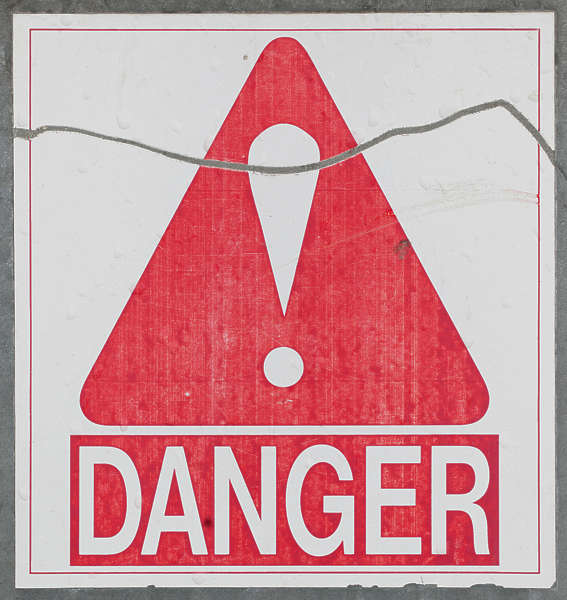 SignsVarious0083 - Free Background Texture - sign danger warning red white