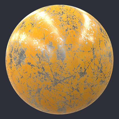 Scratched Paint PBR Material (Customizable)