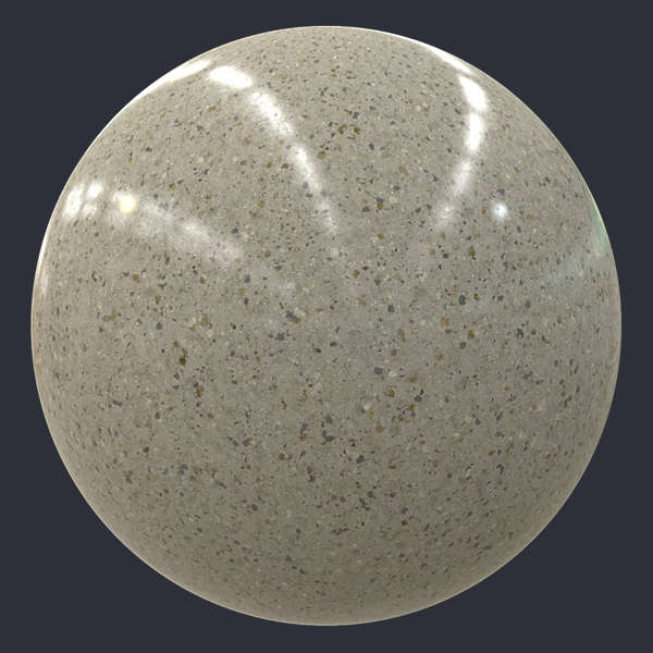 Polished Concrete Floor B PBR Material (S0128)