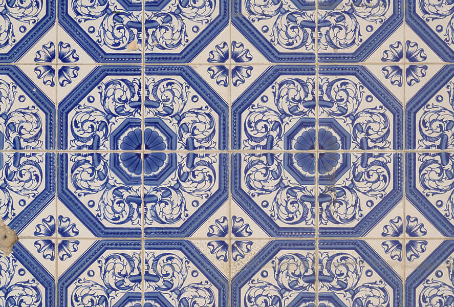 TilesAzulejoBlue0001 - Free Background Texture - tiles ornate ...